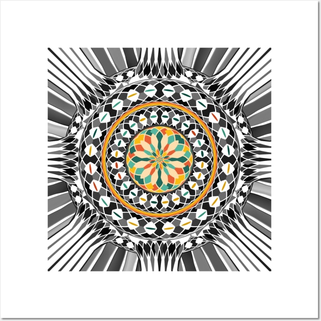 High contrast mandala Wall Art by Gaspar Avila